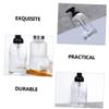 Amosfun Glass Soap Dispenser Pump Bottle Refillable Lotion and Shampoo Container Leak Design for Bathroom and Kitchen Use for Body Wash and Liquid Soap view 2