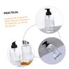 Amosfun Glass Soap Dispenser Pump Bottle Refillable Lotion and Shampoo Container Leak Design for Bathroom and Kitchen Use for Body Wash and Liquid Soap view 3