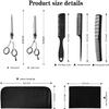 Barber Scissors Set 6.0 Inch Silver Hairdressing Scissors Tool Set Flat Tooth Scissors Bangs Scissors Set Scissors Hairdresser Hairdressing Scissors Boys and Girls Gifts (Size : 10PCS) view 2
