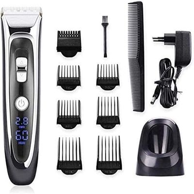 Easy hair clipper Professional Hair Clippers cordless Haircut Hair Trimmer Adult Hair Cutting Machine modeling electric hair clipper hairdresser professional digital LCD knife male beard trimmer elect