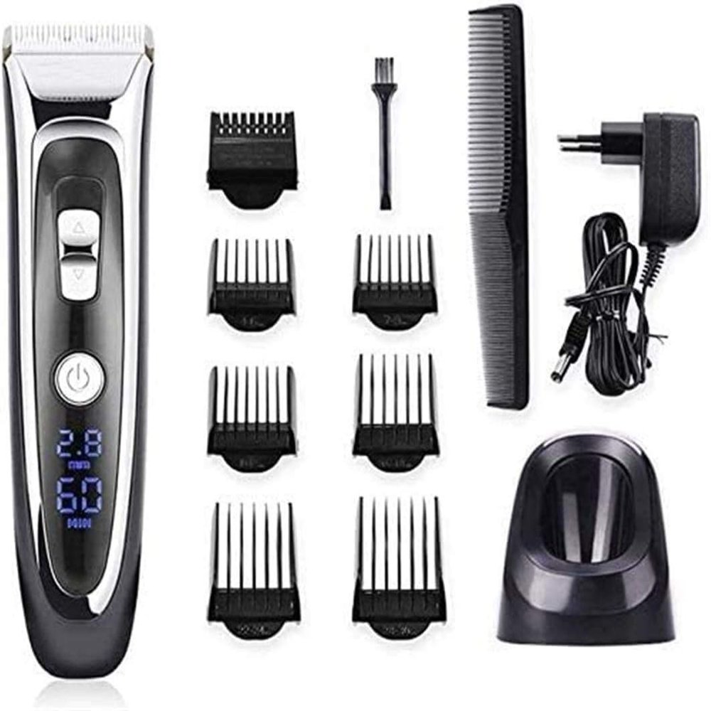 Easy hair clipper Professional Hair Clippers cordless Haircut Hair Trimmer Adult Hair Cutting Machine modeling electric hair clipper hairdresser professional digital LCD knife male beard trimmer elect