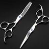 Hair Cutting Shears 6 inch Barber Scissors Barber Scissors Sparse Barber Scissors Barber Scissors Barber Scissors for Men Women/Salon/Home/Stylist (Color : Set, Size : W) view 2