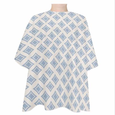 Abstract Blue Barber Cape - Salon Hair Cutting Cape for Women,Men,Kids,Adults,Haircut Cape with Adjustable Elastic Neckline Hairdressing Stylist Cape Gown Accessories Geometric Modern Boho Art