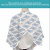 Abstract Blue Barber Cape - Salon Hair Cutting Cape for Women,Men,Kids,Adults,Haircut Cape with Adjustable Elastic Neckline Hairdressing Stylist Cape Gown Accessories Geometric Modern Boho Art view 4