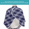 Abstract Navy Flower Barber Cape,Salon Hair Cutting Cape for Women,Men,Kids,Adults,Haircut Cape with Adjustable Elastic Neckline Hairdressing Stylist Cape Accessories Modern Blue Minimalist Geometric view 4
