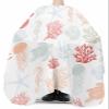 Coral Ocean Barber Cape,Salon Hair Cutting Cape for Women,Men,Kids,Adults,Haircut Cape with Adjustable Elastic Neckline Hairdressing Stylist Cape Summer Beach Coastal Turtle Starfish Jellyfish view 3