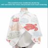 Coral Ocean Barber Cape,Salon Hair Cutting Cape for Women,Men,Kids,Adults,Haircut Cape with Adjustable Elastic Neckline Hairdressing Stylist Cape Summer Beach Coastal Turtle Starfish Jellyfish view 4