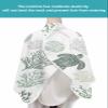 Coastal Summer Barber Cape,Salon Hair Cutting Cape for Women,Men,Kids,Adults,Haircut Cape with Adjustable Elastic Neckline Hairdressing Stylist Cape Accessories Sea Turtle Sage Green Coral Starfish view 4