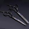 Professional Hairdressing Scissor Perfect for Hair Salon,Barber Hairdresser and Home Use to Trim Your Beard Moustache Haircut Comes with Beautiful Black Scissors Pouch Case,Black view 4