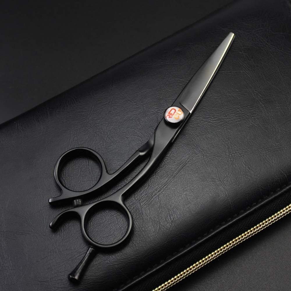 Perfect for Hair Salon,Professional Hairdressing Scissor Barber Hairdresser and Home Use to Trim Your Beard Moustache Haircut Comes with Beautiful Black Scissors Pouch Case,toothcut5inch