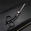 Perfect for Hair Salon,Professional Hairdressing Scissor Barber Hairdresser and Home Use to Trim Your Beard Moustache Haircut Comes with Beautiful Black Scissors Pouch Case,toothcut5inch view 1