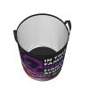 Alzheimers Awareness Purple Ribbon Circular Hamper Lasting Organization Bedroom Bathroom Dcor view 4