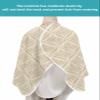 Yellow Geometric Floral Barber Cape,Salon Hair Cutting Cape for Women,Men,Kids,Adults,Haircut Cape with Adjustable Elastic Neckline Hairdressing Stylist Cape Accessories Contemporary Minimalist Art view 4