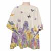 Purple Yellow Flower Barber Cape,Salon Hair Cutting Cape for Women,Men,Kids,Adults,Haircut Cape with Adjustable Elastic Neckline Hairdressing Stylist Cape Accessories Spring Botanical Blossom Floral view 1