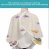 Purple Yellow Flower Barber Cape,Salon Hair Cutting Cape for Women,Men,Kids,Adults,Haircut Cape with Adjustable Elastic Neckline Hairdressing Stylist Cape Accessories Spring Botanical Blossom Floral view 4