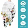 Black Plaid Rabbit Barber Cape,Salon Hair Cutting Cape for Women,Men,Kids,Adults,Haircut Cape with Adjustable Elastic Neckline Hairdressing Stylist Cape Accessories Easter Egg Flower Plant Wood Grain view 2
