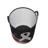 White Ribbon Lung Cancer Awareness Circular Hamper Lasting Organization Bedroom Bathroom Dcor view 4