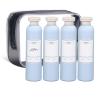 ASEVAT 8.8 oz Plastic Travel Refillable Shampoo Bottles, Empty Squeeze Bottles with Flip Cap, Travel Containers for Shampoo, Conditioner, Lotion, Cream and Liquids (4 Pcs) view 1
