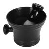 Beard Lathering Brush Stand Bowl 3 in 1 Soft Nylon Hair Quick Dry, Portable Design view 4