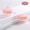 100 Count Sample Containers with Lids, 10 Gram Small Plastic Makeup Jars Lip Scrub Cosmetic Container - Pink view 2