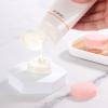 100 Count Sample Containers with Lids, 10 Gram Small Plastic Makeup Jars Lip Scrub Cosmetic Container - Pink view 4