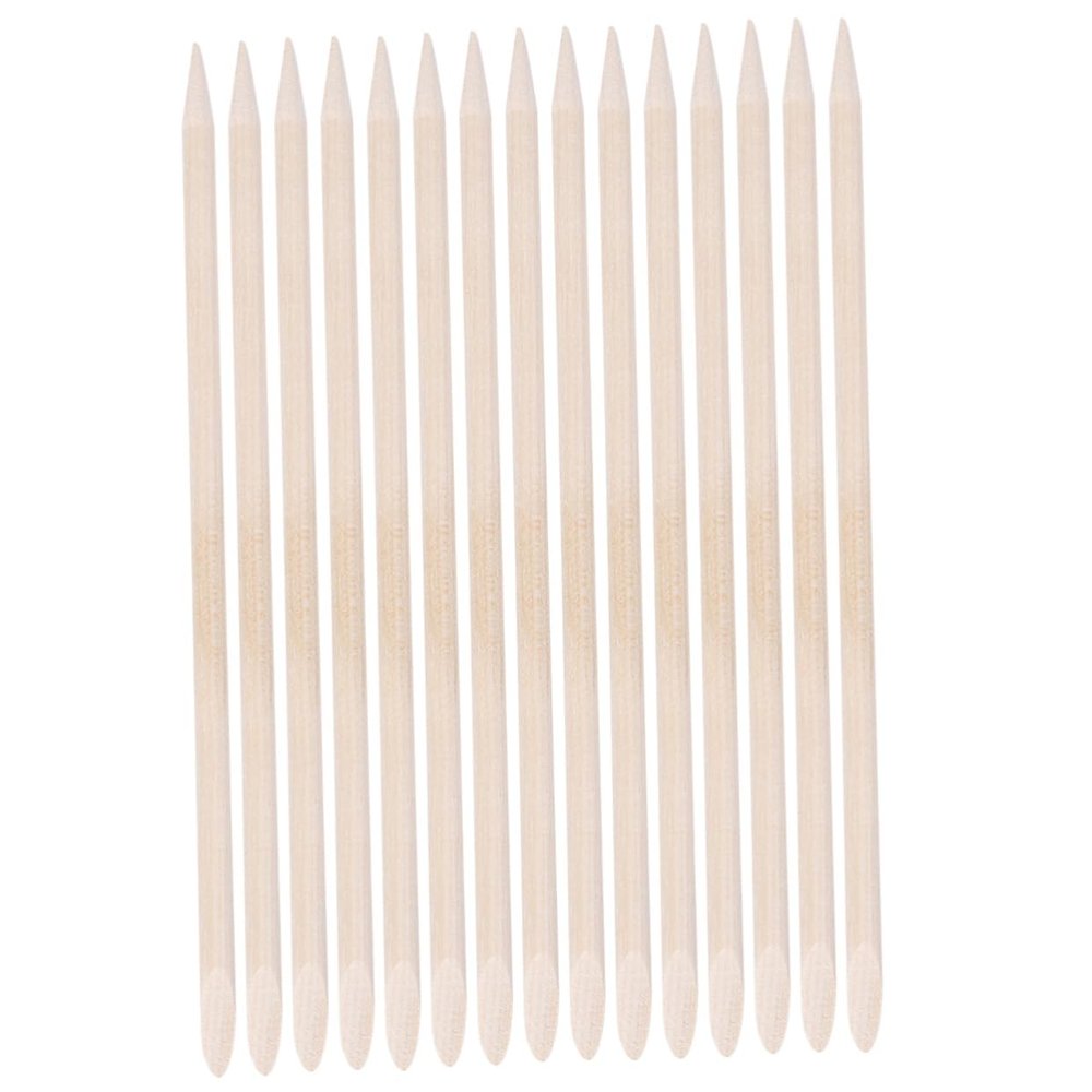 Beatifufu Manicure Tools Set 50 Pcs Nail Art Wood Sticks Cuticle Pusher Nail Cleaning Stick