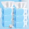 Cotton Facial Dry Wipes 100 Count, Deeply Cleansing Disposable Face Towel Wash Cloth, Multi-Purpose for Skin Care, Make-up Wipes, Face Wipes and Facial Cleansing (6 Pack) view 1