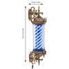 SEANESZTI 35inch Barber Pole Led Light, Barber Pole Retro Style Light, Barber Shop Rotating Light Sign, Rotating Blue & White LED Strips, Wall Mount Rotating Stripes Light, Barber Shop Open Sign view 3