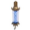 SEANESZTI 35inch Barber Pole Led Light, Barber Pole Retro Style Light, Barber Shop Rotating Light Sign, Rotating Blue & White LED Strips, Wall Mount Rotating Stripes Light, Barber Shop Open Sign view 4