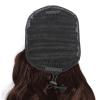 Ponytail Hair Extension #4 Chocolate Dark Brown Ponytail Extension Brazilian Remy Hair Body Wave Drawstring Ponytail Hair Pieces Clip In Human Hair Pony Tail Extension Ponytail Hairpiece (Color : 160 view 4
