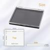AJLTPA Magnetic Makeup Palette with Clear Top, 3Pack Empty Eyeshadow Pan Dispensing Storage Box with 60Pcs Adhesive Metal Stickers for DIY Cosmetics Lipstick Blush Powder-4.8" x 4"Palette view 2