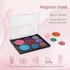 AJLTPA Magnetic Makeup Palette with Clear Top, 3Pack Empty Eyeshadow Pan Dispensing Storage Box with 60Pcs Adhesive Metal Stickers for DIY Cosmetics Lipstick Blush Powder-4.8" x 4"Palette view 3