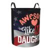 Awesome Like My Daughter Circular Hamper Lasting Organization Bedroom Bathroom Dcor view 3