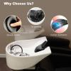 AISEELY Shampoo Bowl Neck Rest - 2 Suction Cups Included Salon Shampoo Neck Rest Cushion, Silicone Neck Cushion for Home Wash Basin & Professional Salon Hair Washing Tray view 4