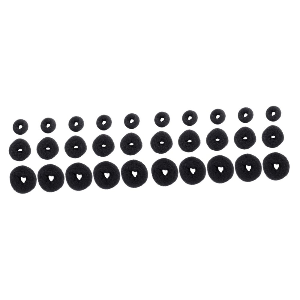 FOMIYES 30pcs Hair Bun Maker Set Doughnut for Messy Buns Small Medium Large for Adding Volume to Updos and Ponytails Hair Accessories for Women