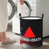 Action=Life Silence=Death Pride Flag Circular Hamper Lasting Organization Bedroom Bathroom Dcor view 1