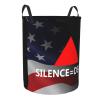 Action=Life Silence=Death Pride Flag Circular Hamper Lasting Organization Bedroom Bathroom Dcor view 3
