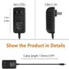 CJP-Geek AC-DC Adapter Charger Compatible with Braun Women Hair Remover Epilator 3420 Power Supply Cord PSU view 2