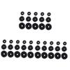 FOMIYES 45pcs Hair Bun Makers Set Invisible Donut Shaper for Effortless Buns Updos Ponytails Suitable for Hair Types Black Small Medium Large view 1