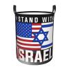 American I Stand With Israel Usa Flag Circular Hamper Lasting Organization Bedroom Bathroom Dcor view 2