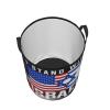American I Stand With Israel Usa Flag Circular Hamper Lasting Organization Bedroom Bathroom Dcor view 4