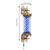 SEANESZTI 35inch Barber Pole Led Light, Barber Shop Open Sign, Barber Pole Retro Style Light, Barber Shop Rotating Light Sign, Rotating Navy Blue & White LED Strips, Wall Mount Rotating Stripes Light view 2