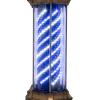 SEANESZTI 35inch Barber Pole Led Light, Barber Shop Open Sign, Barber Pole Retro Style Light, Barber Shop Rotating Light Sign, Rotating Navy Blue & White LED Strips, Wall Mount Rotating Stripes Light view 4