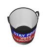 Stay Poor Vote Democrat Circular Hamper Lasting Organization Bedroom Bathroom Dcor view 4