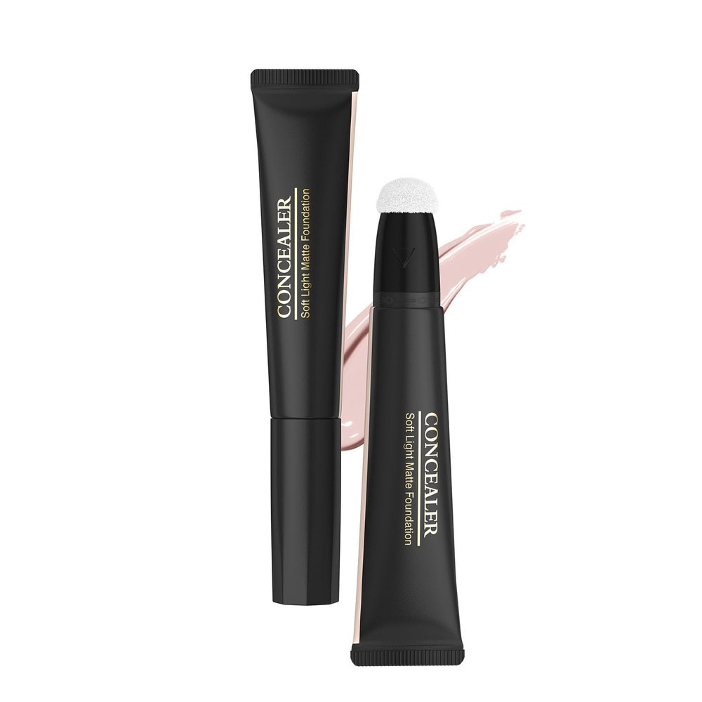 ddykanglicc Light-Lifting Concealer-with Cushion Applicator Tip to Cover Dark Circles, Blemishes & Skin Imperfections Long-Lasting Coverage (02), Beige