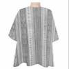 Bohemia Barber Cape,Salon Hair Cutting Cape for Women,Men,Kids,Adults,Haircut Cape with Adjustable Elastic Neckline Hairdressing Stylist Cape Accessories Abstract Contemporary Gray Boho Tribal Stripes view 1