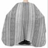 Bohemia Barber Cape,Salon Hair Cutting Cape for Women,Men,Kids,Adults,Haircut Cape with Adjustable Elastic Neckline Hairdressing Stylist Cape Accessories Abstract Contemporary Gray Boho Tribal Stripes view 3