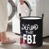 Abolish Defund The Fbi Circular Hamper Lasting Organization Bedroom Bathroom Dcor view 1