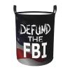 Abolish Defund The Fbi Circular Hamper Lasting Organization Bedroom Bathroom Dcor view 2