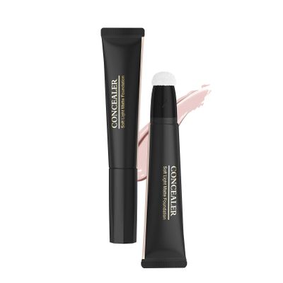 ddykanglicc Light-Lifting Concealer-with Cushion Applicator Tip to Cover Dark Circles, Blemishes & Skin Imperfections Long-Lasting Coverage (01), Beige